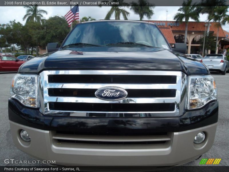 Black / Charcoal Black/Camel 2008 Ford Expedition EL Eddie Bauer