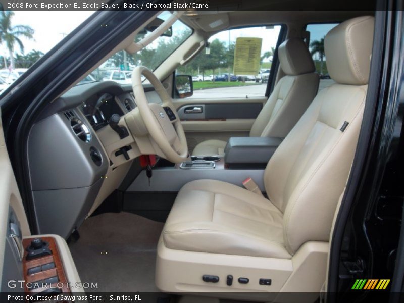  2008 Expedition EL Eddie Bauer Charcoal Black/Camel Interior