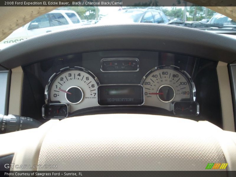 Black / Charcoal Black/Camel 2008 Ford Expedition EL Eddie Bauer