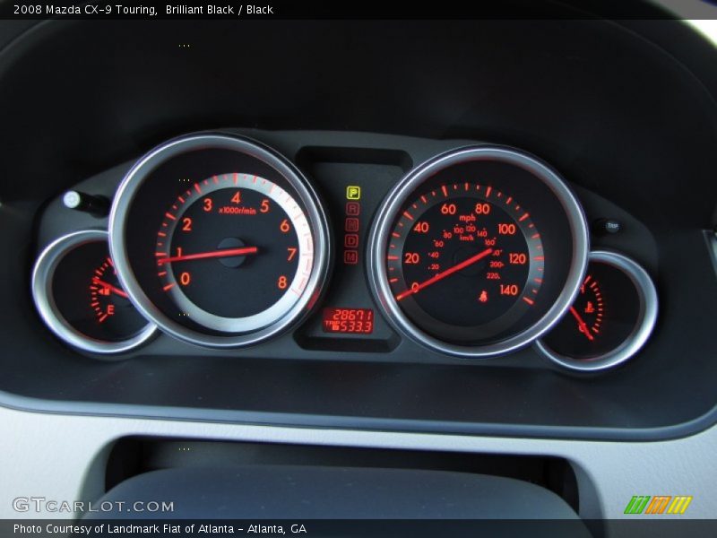 Brilliant Black / Black 2008 Mazda CX-9 Touring