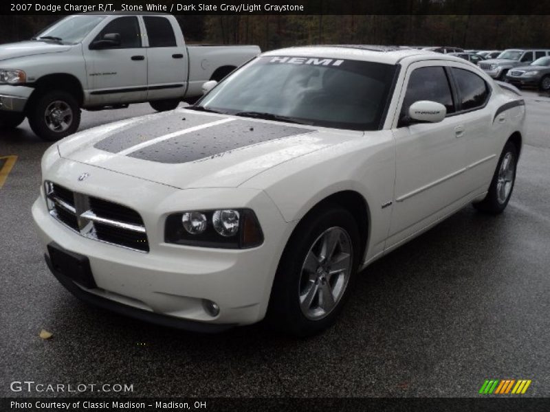Stone White / Dark Slate Gray/Light Graystone 2007 Dodge Charger R/T