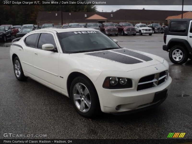 Stone White / Dark Slate Gray/Light Graystone 2007 Dodge Charger R/T