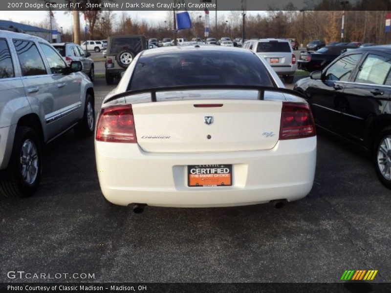 Stone White / Dark Slate Gray/Light Graystone 2007 Dodge Charger R/T