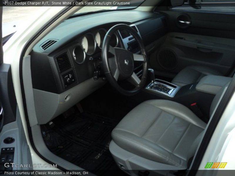 Stone White / Dark Slate Gray/Light Graystone 2007 Dodge Charger R/T
