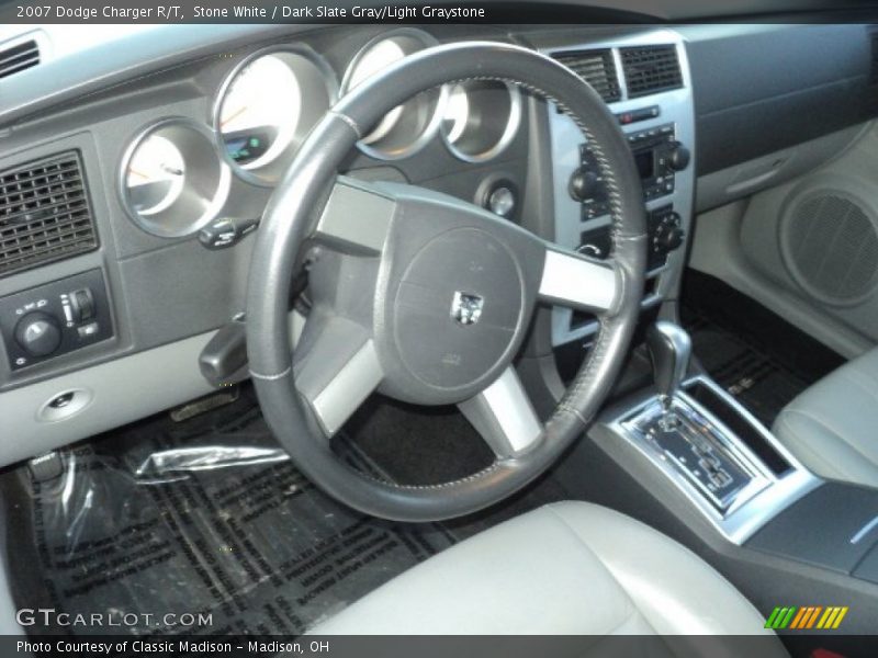 Stone White / Dark Slate Gray/Light Graystone 2007 Dodge Charger R/T