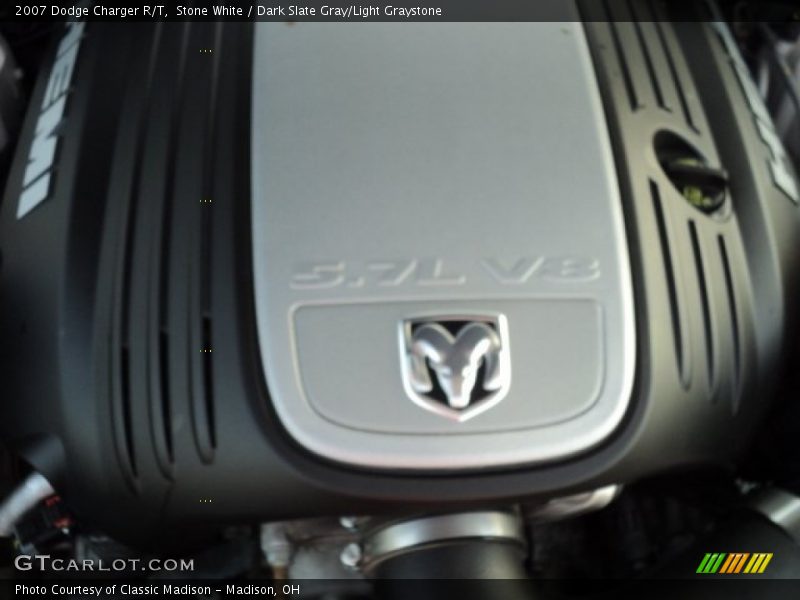 Stone White / Dark Slate Gray/Light Graystone 2007 Dodge Charger R/T