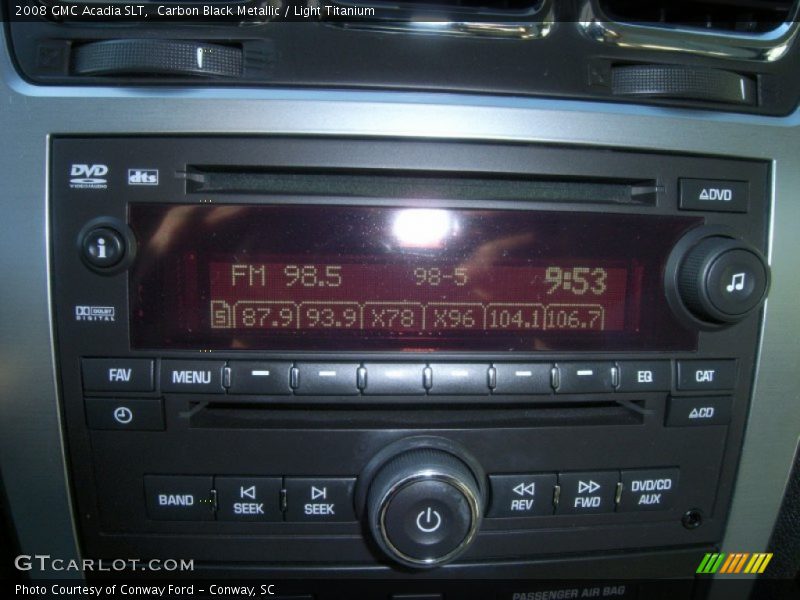 Carbon Black Metallic / Light Titanium 2008 GMC Acadia SLT