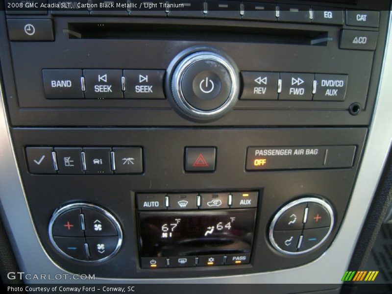 Carbon Black Metallic / Light Titanium 2008 GMC Acadia SLT