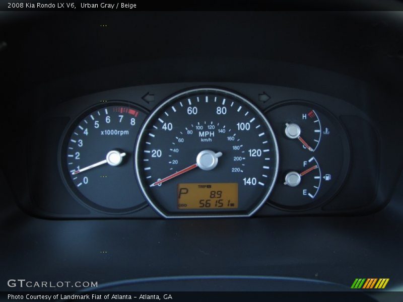 Urban Gray / Beige 2008 Kia Rondo LX V6