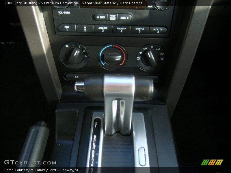 Vapor Silver Metallic / Dark Charcoal 2008 Ford Mustang V6 Premium Convertible