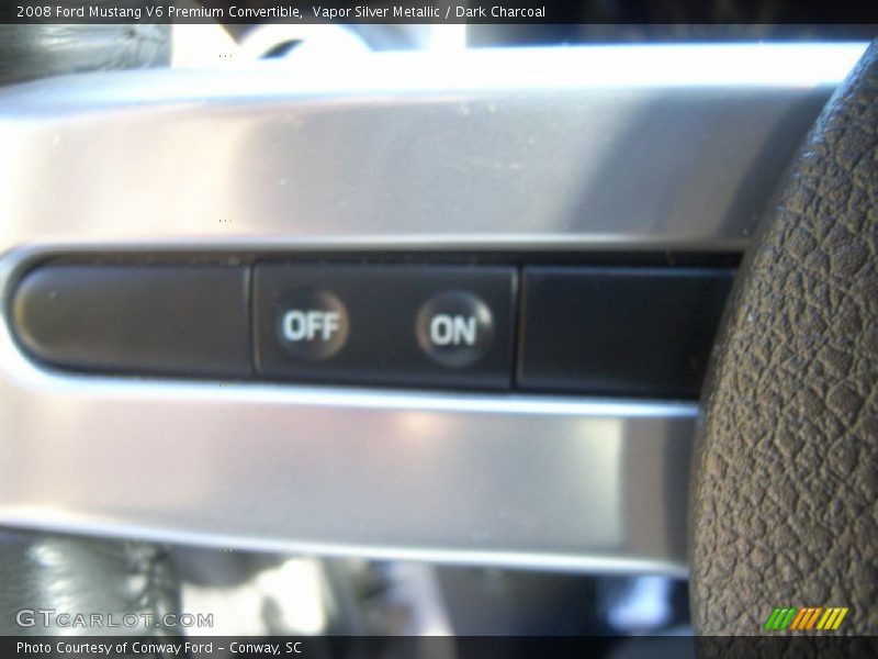 Vapor Silver Metallic / Dark Charcoal 2008 Ford Mustang V6 Premium Convertible