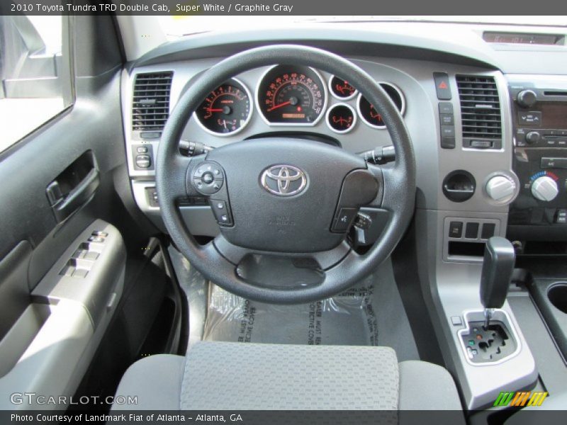 Super White / Graphite Gray 2010 Toyota Tundra TRD Double Cab