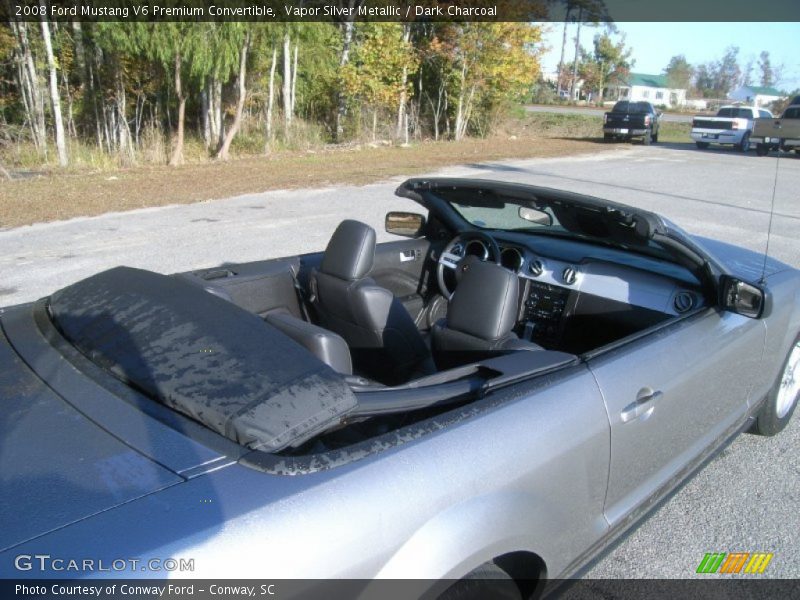 Vapor Silver Metallic / Dark Charcoal 2008 Ford Mustang V6 Premium Convertible