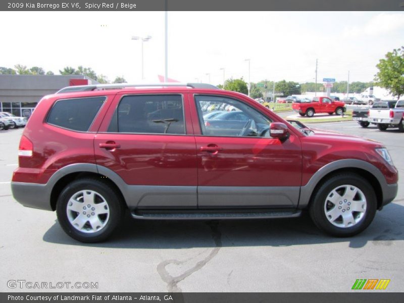 Spicy Red / Beige 2009 Kia Borrego EX V6