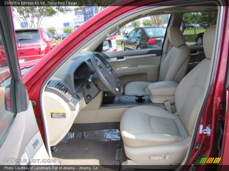 Spicy Red / Beige 2009 Kia Borrego EX V6
