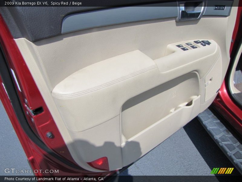 Spicy Red / Beige 2009 Kia Borrego EX V6