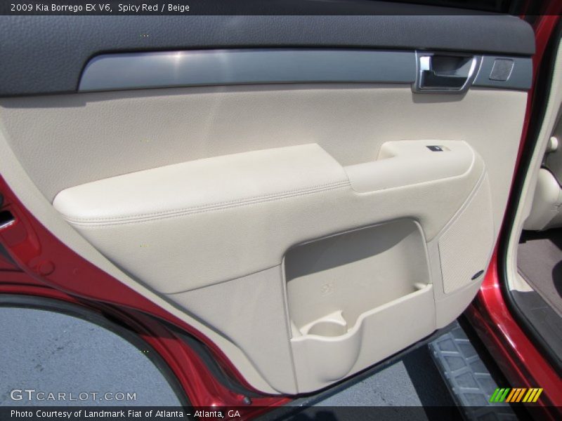 Spicy Red / Beige 2009 Kia Borrego EX V6