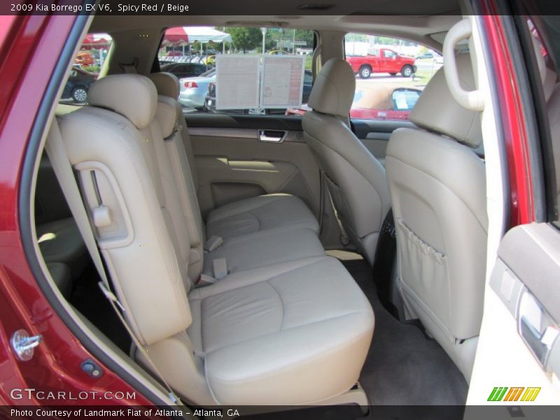 Spicy Red / Beige 2009 Kia Borrego EX V6