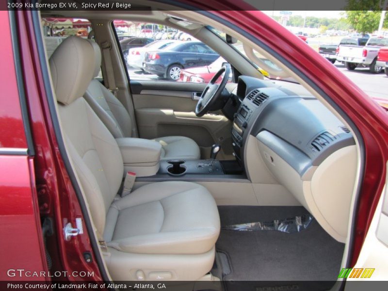 Spicy Red / Beige 2009 Kia Borrego EX V6