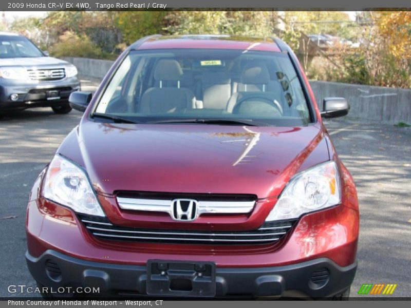Tango Red Pearl / Gray 2009 Honda CR-V EX 4WD