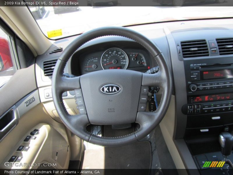 Spicy Red / Beige 2009 Kia Borrego EX V6