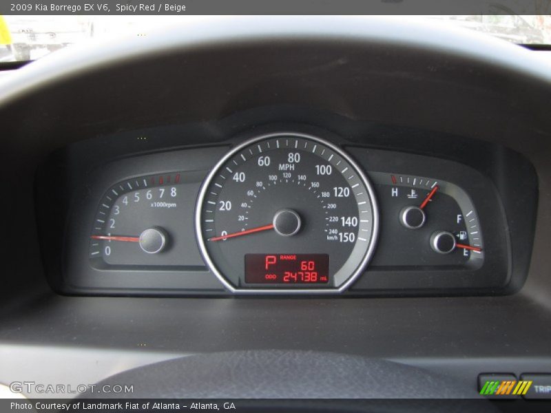 Spicy Red / Beige 2009 Kia Borrego EX V6