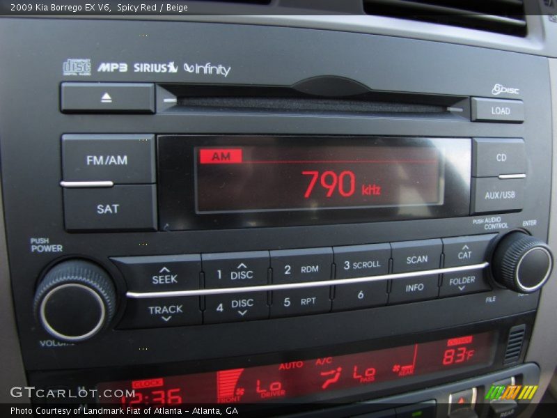 Spicy Red / Beige 2009 Kia Borrego EX V6