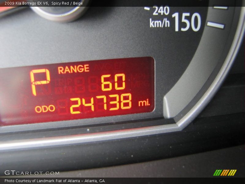 Spicy Red / Beige 2009 Kia Borrego EX V6