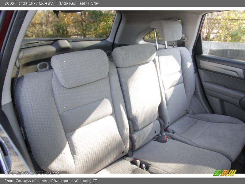 Tango Red Pearl / Gray 2009 Honda CR-V EX 4WD