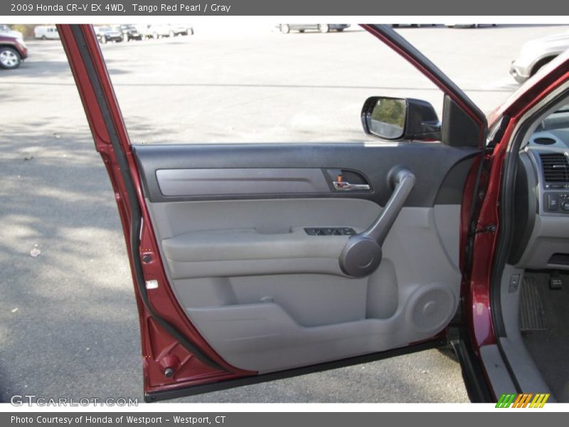 Tango Red Pearl / Gray 2009 Honda CR-V EX 4WD
