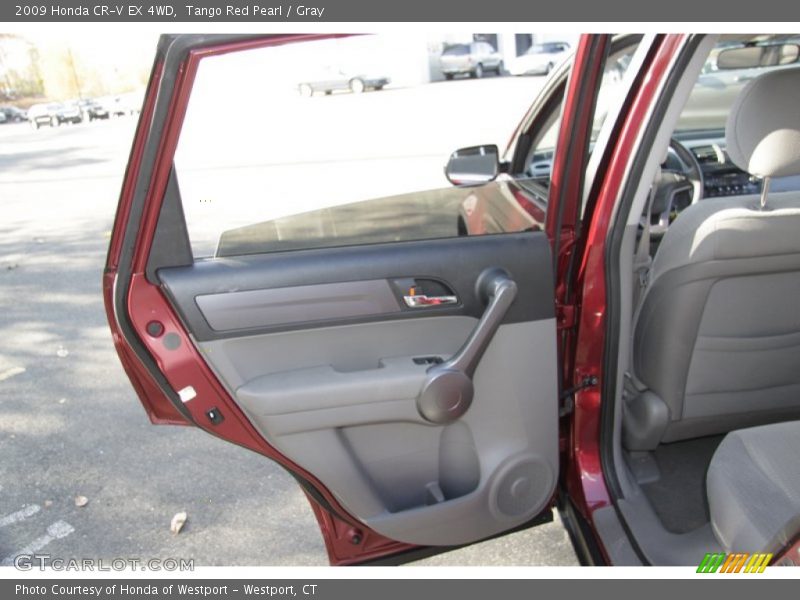 Tango Red Pearl / Gray 2009 Honda CR-V EX 4WD