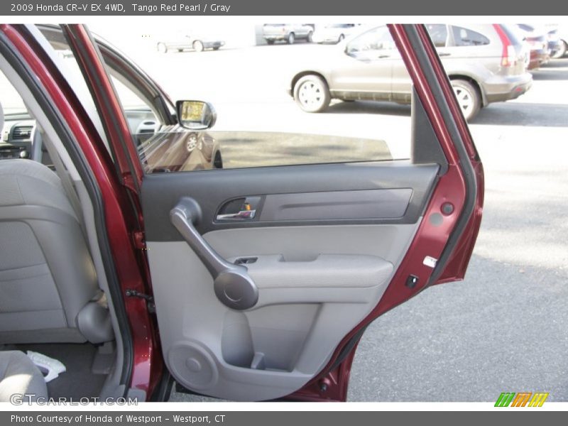 Tango Red Pearl / Gray 2009 Honda CR-V EX 4WD