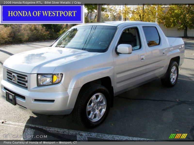 Billet Silver Metallic / Gray 2008 Honda Ridgeline RTL