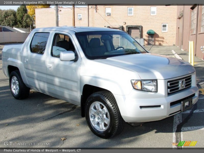 Billet Silver Metallic / Gray 2008 Honda Ridgeline RTL