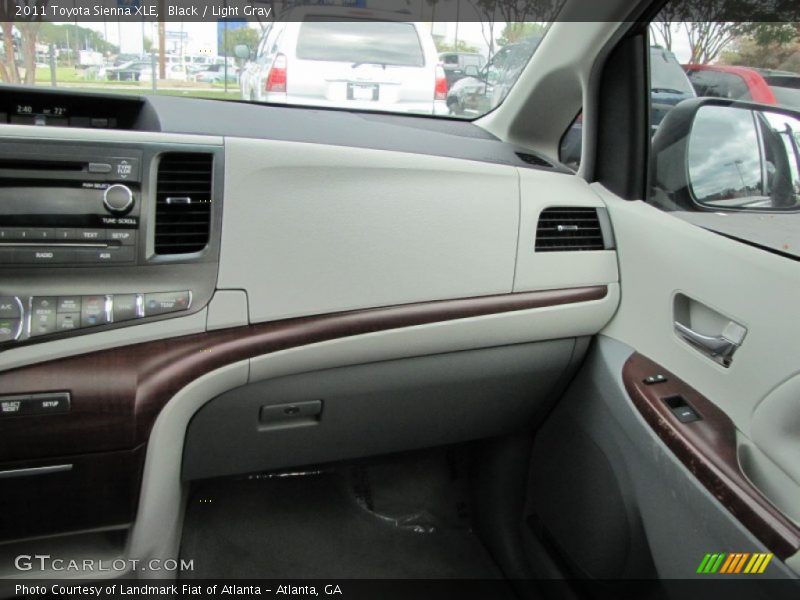 Black / Light Gray 2011 Toyota Sienna XLE