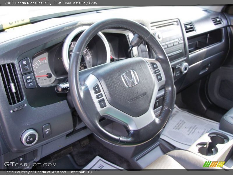 Billet Silver Metallic / Gray 2008 Honda Ridgeline RTL