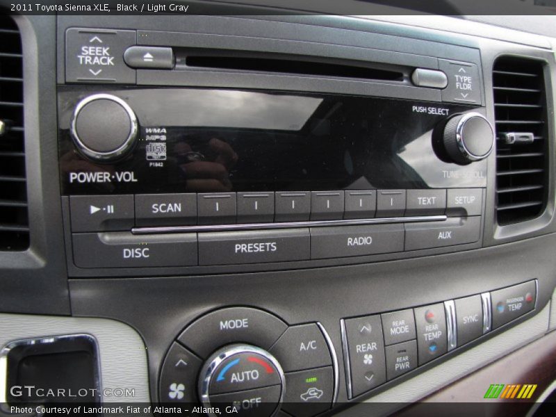 Black / Light Gray 2011 Toyota Sienna XLE
