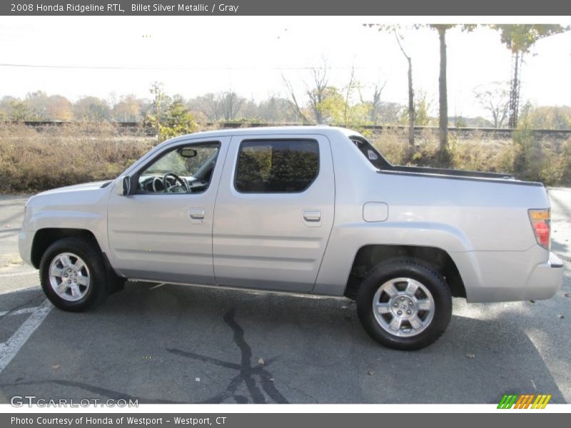 Billet Silver Metallic / Gray 2008 Honda Ridgeline RTL