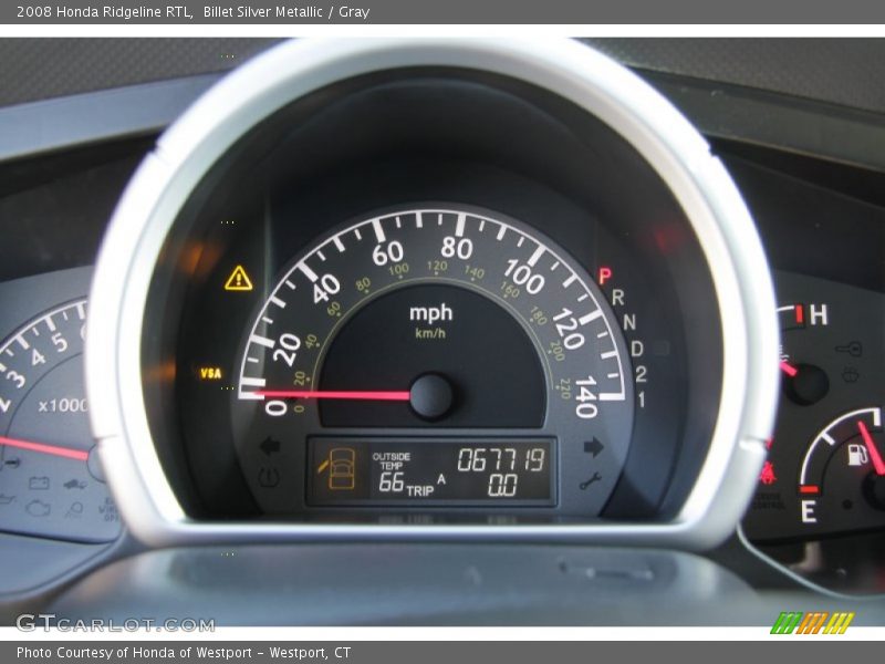 Billet Silver Metallic / Gray 2008 Honda Ridgeline RTL