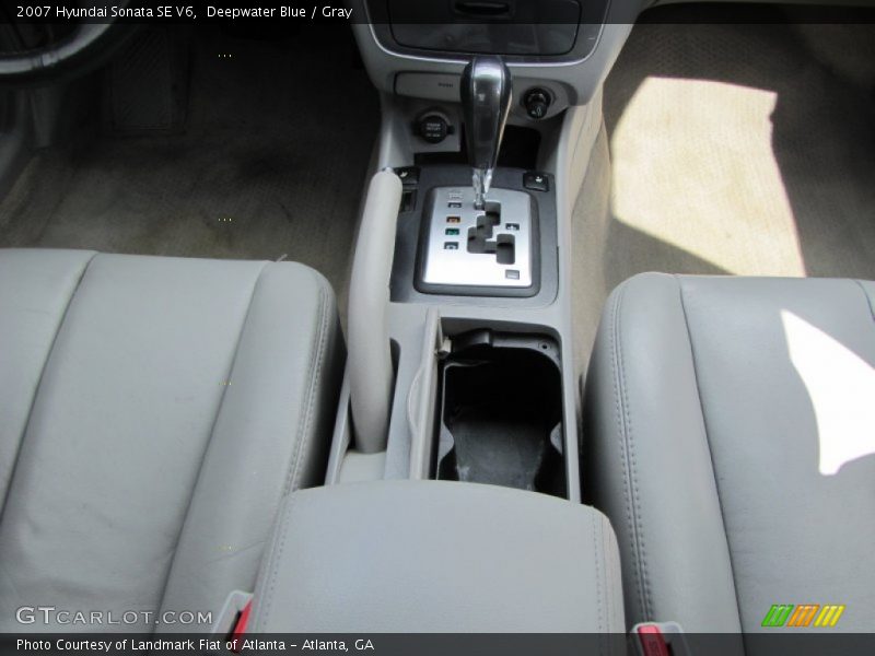 Deepwater Blue / Gray 2007 Hyundai Sonata SE V6