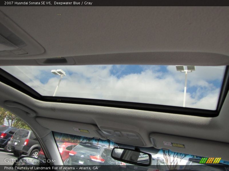 Deepwater Blue / Gray 2007 Hyundai Sonata SE V6