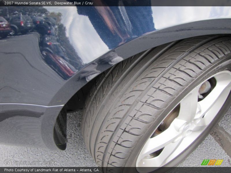 Deepwater Blue / Gray 2007 Hyundai Sonata SE V6