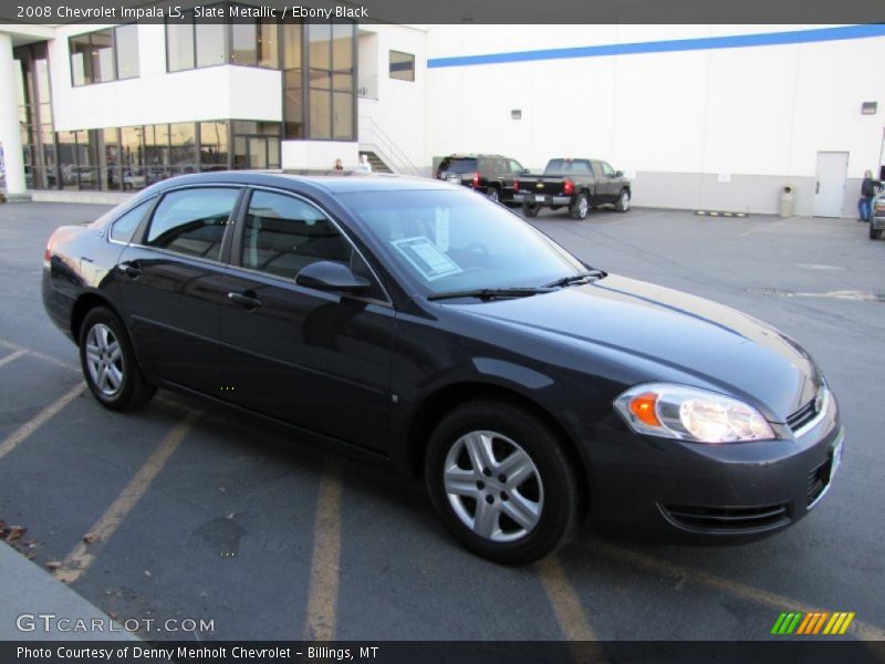 Slate Metallic / Ebony Black 2008 Chevrolet Impala LS