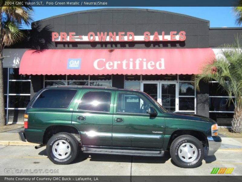 Polo Green Metallic / Neutral/Shale 2004 GMC Yukon SLT