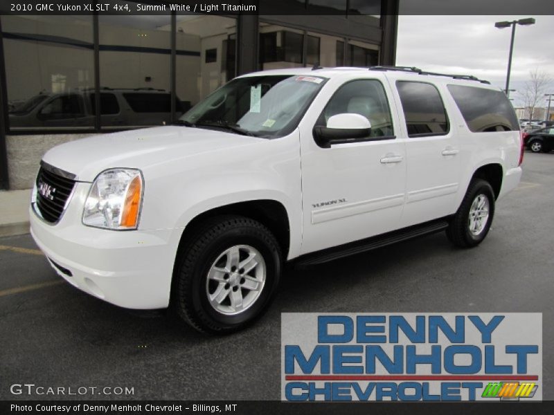 Summit White / Light Titanium 2010 GMC Yukon XL SLT 4x4