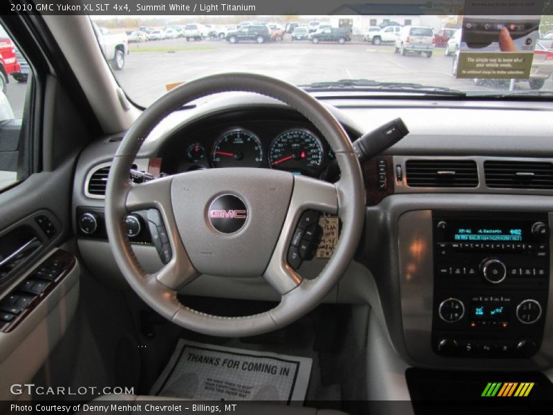 Summit White / Light Titanium 2010 GMC Yukon XL SLT 4x4