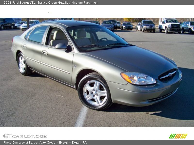 Spruce Green Metallic / Medium Parchment 2001 Ford Taurus SEL