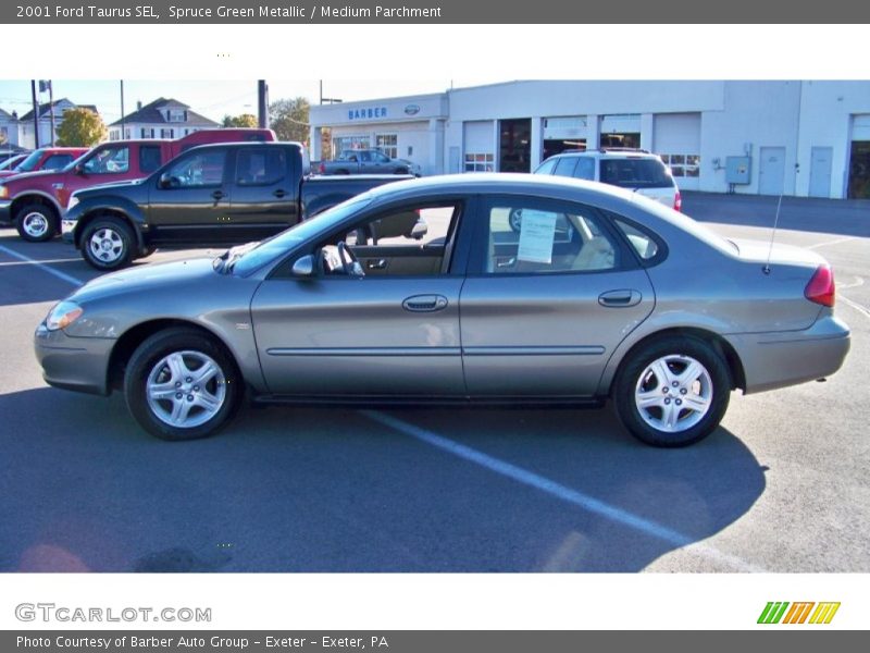 Spruce Green Metallic / Medium Parchment 2001 Ford Taurus SEL