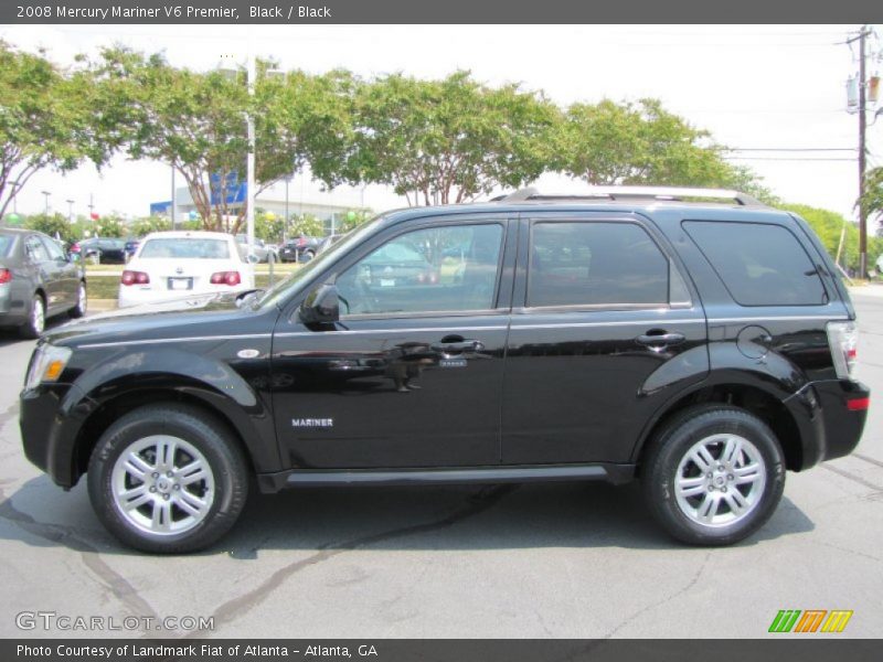 Black / Black 2008 Mercury Mariner V6 Premier