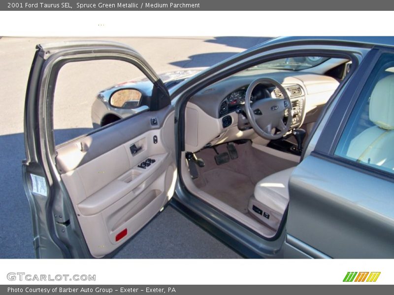 Spruce Green Metallic / Medium Parchment 2001 Ford Taurus SEL